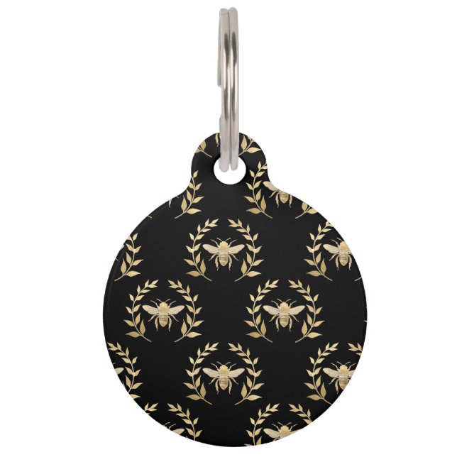 Golden Bee Pet Tag (Front)