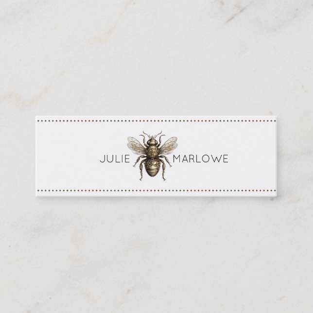 Golden Bee Skinny Calling Card (Front)