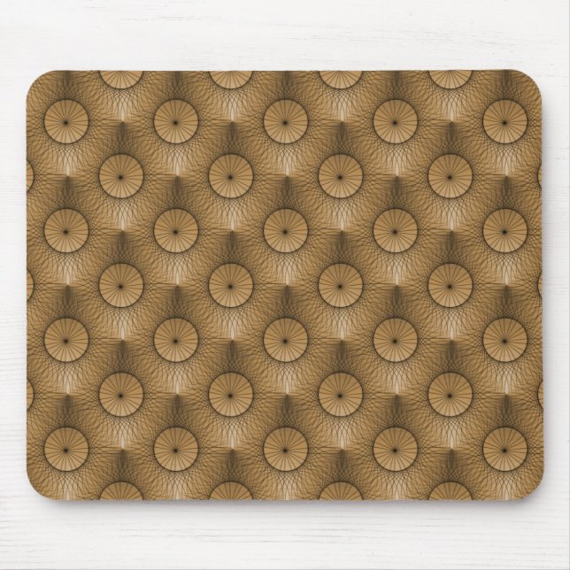 Golden Beige Ultramodern Chic Mousepad (Front)