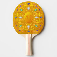 Golden Bejeweled Royal Mirror with Jewels and Gems