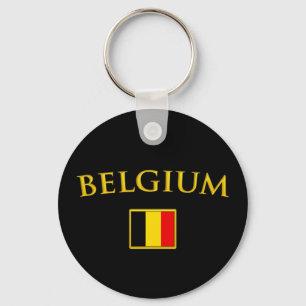 Golden Belgium Key Ring