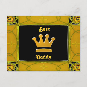 Golden Best Daddy Postcard