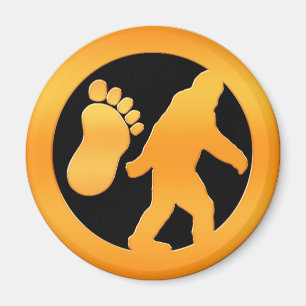 Golden Bigfoot Magnet