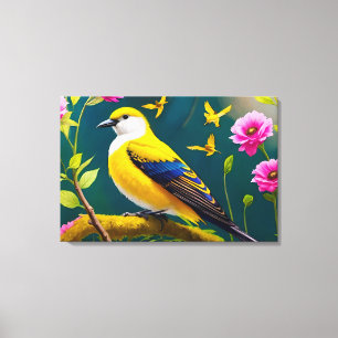 Golden Bird Canvas Print