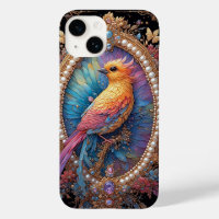 Golden Bird in Ornate Decorative Frame