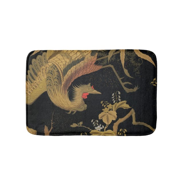 Golden Bird Japanese Classic Antique Bath Mat (Front)