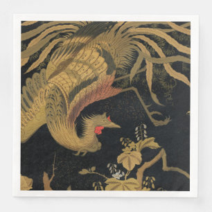 Golden Bird Japanese Classic Antique Napkin