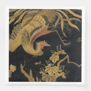 Golden Bird Japanese Classic Antique Napkin