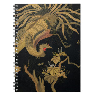 Golden Bird Japanese Classic Antique Notebook