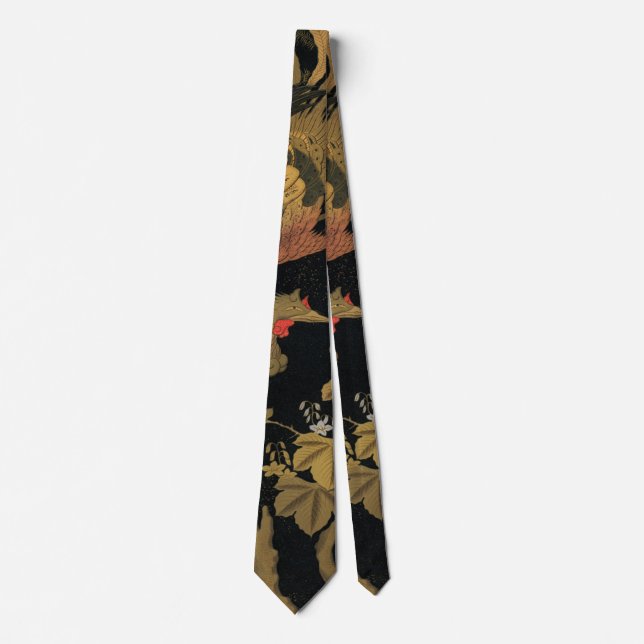 Golden Bird Japanese Classic Antique Tie (Front)