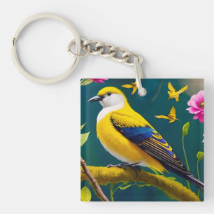 Golden Bird Key Ring