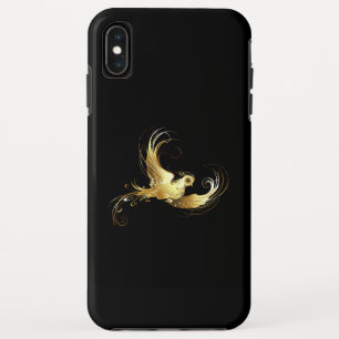 Golden Bird on Black Background iPhone XS Max Case