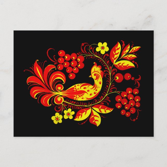 Golden Bird Postcard (Front)