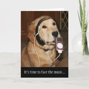 Golden Birthday Music Card