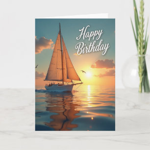 Golden Birthday Sail Card