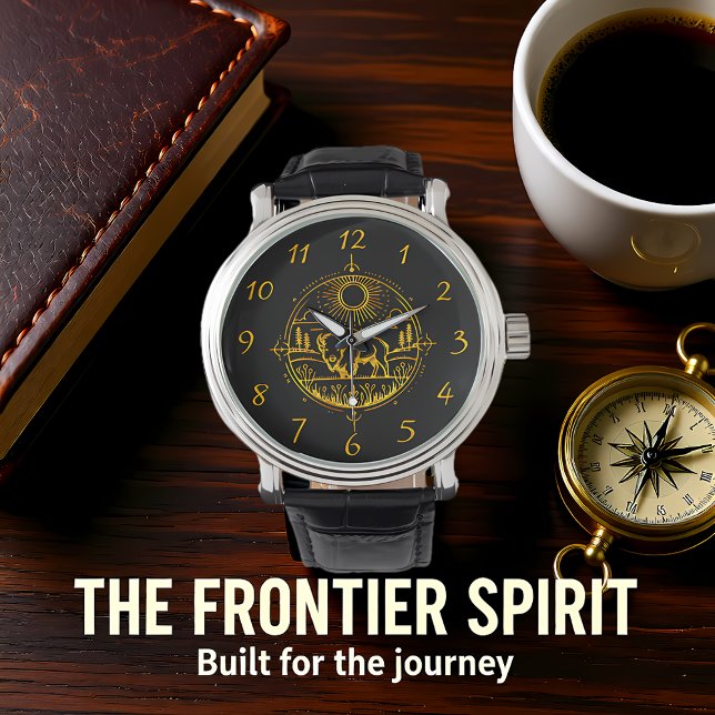 Golden Bison Standing in a Picturesque Landscape Watch (Creator Uploaded)