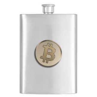 Golden Bitcoin Classic Flask