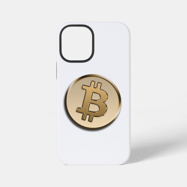Golden Bitcoin Phone Case (Back)