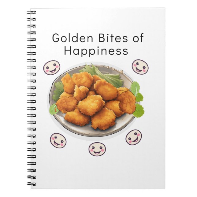 Golden Bites of Happiness Notebook (Front)
