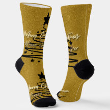 Golden Black Socks