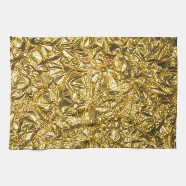 Golden Bling Tea Towel (Horizontal)