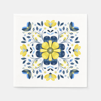 Golden Bloom Harmony Napkin
