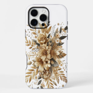 golden blooms iPhone 16 pro max case