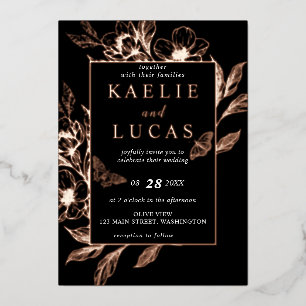 "Golden Blooms Of Love"   Black Wedding