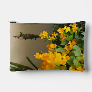 Golden Blossom Beauty Accessory Pouch