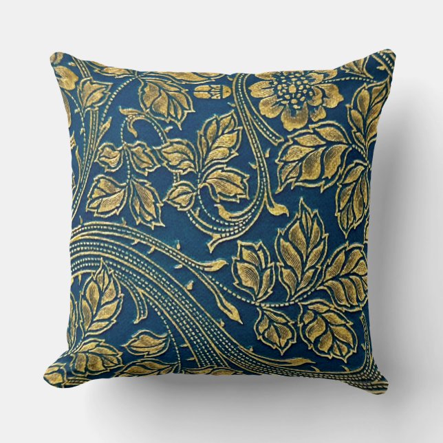 Golden Blossom Elegance Cushion (Front)