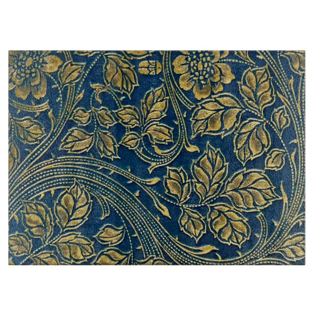 Golden Blossom Elegance   Cutting Board (Front)