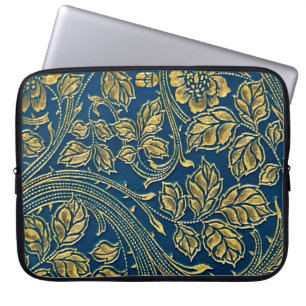Golden Blossom Elegance Electronics Bag