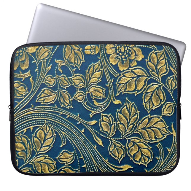Golden Blossom Elegance Electronics Bag (Front)