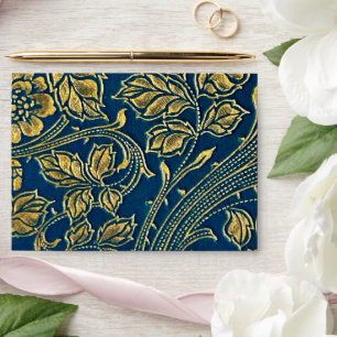 Golden Blossom Elegance  Envelope