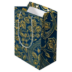 Golden Blossom Elegance Medium Gift Bag