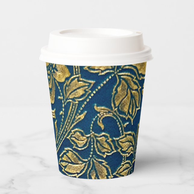 Golden Blossom Elegance Paper cup (Front)