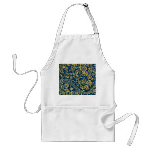 Golden Blossom Elegance Standard Apron