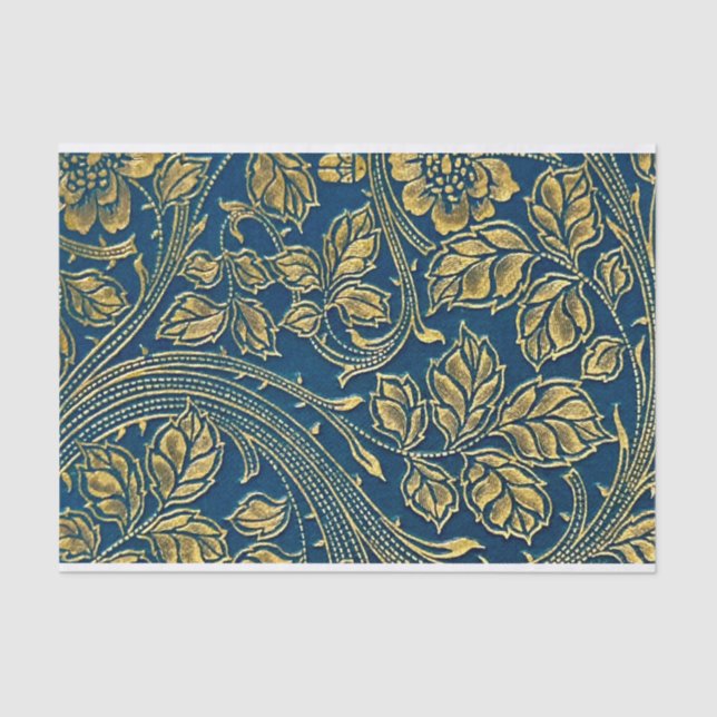 Golden Blossom Elegance  Tissue Paper (Front)