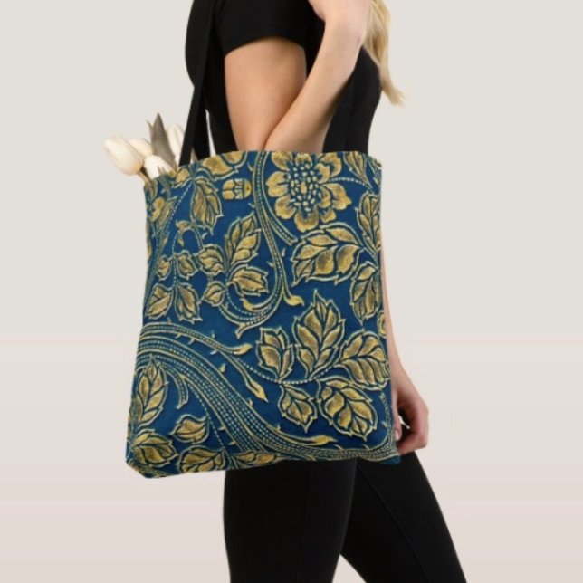 Golden Blossom Elegance Tote Bag (Creator Uploaded)
