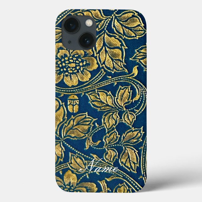 Golden Blue Elegance  Case-Mate iPhone Case (Back)