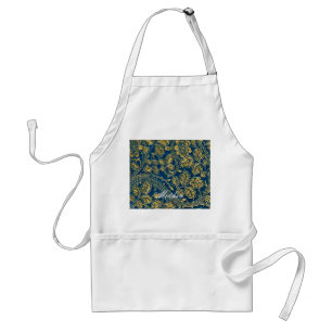 Golden Blue Elegance Standard Apron