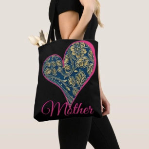 Golden Blue Elegance Tote Bag