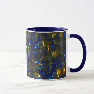 Golden Blue Mug