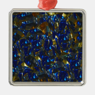 Golden Blue Ornament