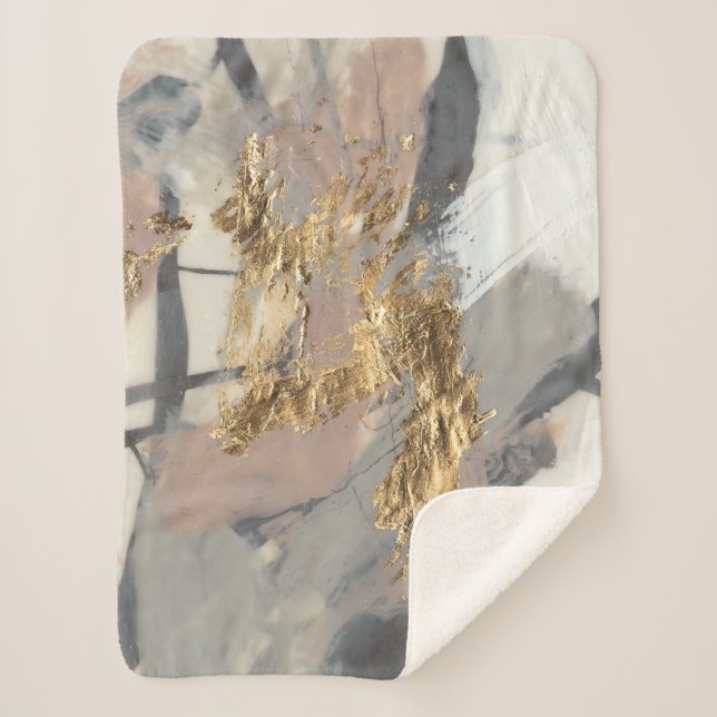 Golden Blush Sherpa Blanket (Front)