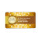 Golden Bokeh 50th Anniversary Address Label