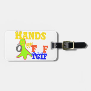 Golden Boo! Girly TGIF Thanks God Its Friday Hakun Luggage Tag