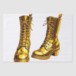 Golden Boots Tissue Paper