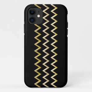Golden Border - zigzag + your back & ideas iPhone 11 Case