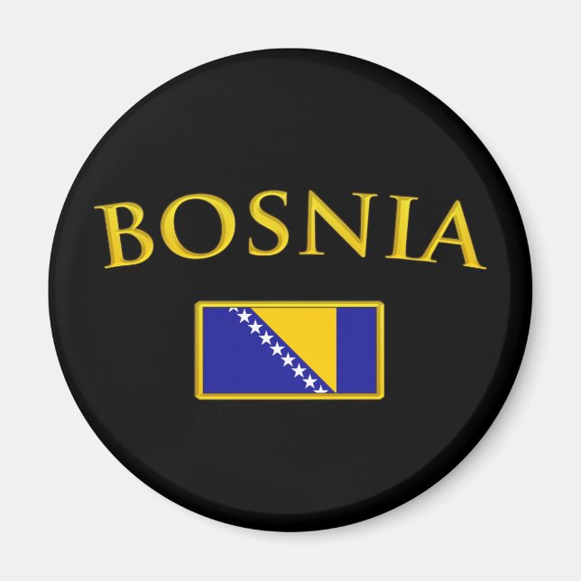 Golden Bosnia Magnet (Front)